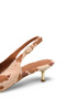 Nova Amara Women's Pointed Toe Open Back Thin Heeled Shoes 0012801 Leopard Brown Beige Feather - 3