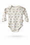 100% Cotton Long Sleeve Baby Boy Bodysuit
