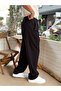 Pleated Baggy Linen Trousers Black - 3