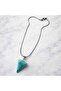 Natural Turquoise Stone Steel Necklace