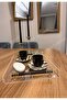 Design Tea/Coffee/Word/Engagement Tray with Plexy Handle (25*35 cm) - 6