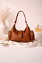 Women's Black Shoulder Bag Bag for Daily Use, Side Zipper Pocket, Stylish and Modern - 3