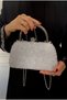 Women's Crystal-Embellished Evening Bag, Special Occasion Bag, Graduation Bag, Valentine's Day Bag - 3