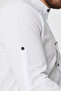 Slim Fit Hakim Yaka Cotton in Linen Look Flam Foldable Long Sleeve Men's Shirt - 6