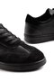 Genuine Leather Women's Casual Sports Shoes Black m Model Poly Sole - 2