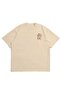 Men's Espresso Printed Oversized Comfortable Daily Use Combed Cotton T-Shirt - 3