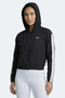 Razzle Women's Zippered Hooded Pocketed Black Sweatshirt - 6
