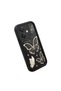 Oppo A3/A3X 4G/5G Compatible Black Silicone Case Shockproof with Camera Protection Butterfly Patterned - 3