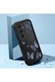 Samsung Galaxy S25 Fe Compatible Black Silicone Case Shockproof with Camera Protection Butterfly Patterned - 2