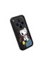 Vivo X300 Compatible Black Silicone Case Shockproof with Camera Protection Snoopy - 3