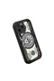 iPhone 11 Pro Compatible Black Silicone Case Shockproof with Camera Protection Cartoon Pattern - 3