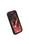 iPhone 11 Pro Max Compatible Black Silicone Case Shockproof with Camera Protection Dragon Pattern - 3