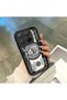 Mi 15t Pro Compatible Black Silicone Case Shockproof with Camera Protection Cartoon Pattern