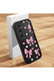 Samsung Galaxy A55 Compatible Black Silicone Case Shockproof Camera Protected Stylish Print - 2