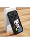 Vivo X300 Compatible Black Silicone Case Shockproof with Camera Protection Snoopy - 2
