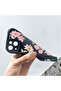 iPhone 17 Pro Max Compatible Black Silicone Case Shockproof with Camera Protection Stylish Print - 4