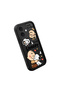iPhone 17 Compatible Black Silicone Case Shockproof with Camera Protection Snoopy - 3