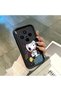 Vivo X300 Compatible Black Silicone Case Shockproof with Camera Protection Snoopy