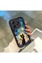 Realme C63 4G/C61 Compatible Black Silicone Case Shockproof with Camera Protection Stylish Print
