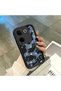 Tecno Camon 20 Pro 4g (Ck7N) Compatible Black Silicone Case Shockproof with Camera Protection Stylish Print