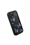 iPhone 13 Pro Max Compatible Black Silicone Case Shockproof with Camera Protection Butterfly Patterned - 3