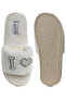 Women's Fur Sliders In Cream - 5