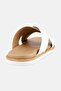 Men Slip On Cross Strap Arabic Sandals, White - 2