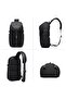 Waterproof Crossbody Sling Bag Men, Tripod Holder, Tablet Organizer, Anti-Theft, Grey, 9730 - 4