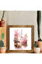 One Piece Real Wood Framed Kitchen Decor Painting Eifell in Autumn