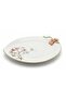 Floral Elegance 3-Piece Ceramic Serving Plate Set – White (25×30 cm) - 2