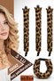 3-Piece Hair Sausage Hair Curler Set Heatless Hair Styling Leopard Printed Hair Styling Tools 3Pcs