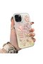 iPhone 15 Pro Compatible Hard Acrylic Back Silicone Edge Lens Protection Stylish Print Case
