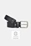 Men's Black Genuine Leather Leather cm Sports Pants Belt