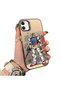 iPhone 12 Mini Compatible Hard Acrylic Back Silicone Edge Lens Protection Mechanical Robot Pattern Case