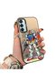 Samsung Galaxy M15 Compatible Hard Acrylic Back Silicone Edge Lens Protection Mechanical Robot Pattern Case