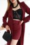 Women's Imported K Melton Fabric Skirt and Coat Two-Piece Set Dpemp2576