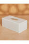 White Classic Rectangular Tissue Box Cover - 3