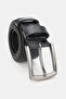 Men's Black Genuine Leather Leather cm Sports Pants Belt - 2