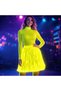 Neon Yellow Hawaiian Party Skirt 40 cm - 4