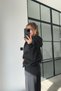 Women's High Waist Wide-Lette Pants Comfortable Zippered Cardigan Track Suit Set - 4