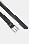 Men's Black Genuine Leather Leather cm Sports Pants Belt - 4