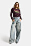 Women's Denim Color 4s6-65 Super Palazzo Fit Side Pocket Denim Jeans - 6