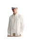 Men's White Regular Fit Button Collar Shirt