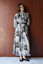 Patterned Belt Piece Dress 32-2725 - 3
