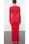 Red Out/ Cut-Out Detail Knitted Stylish Evening Gown Night Graduation Dress 0022 - 4