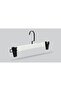Wooden (Black Hook Lama) Clothes Hangers for Pants and Skirts, White Color, 12 Pieces - 4