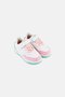 Toddlers Girl Velcro Closure Outdoor Shoes, White - 4