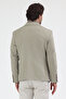 Pacune Men's Beige Cotton Blend Slim Fit Stretch Fabric Stretchy Sports Blazer Jacket - 8
