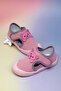 Girl's Pink Nubuck Teddy Bear Detailed Comfortable Fit First Step Sneaker - 5