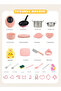 32pcs Realistic Mini Kitchen Set for Kids Cooking Play Educational Boys Girls Gift Pink - 6